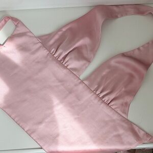 Zara Satin Halter Top